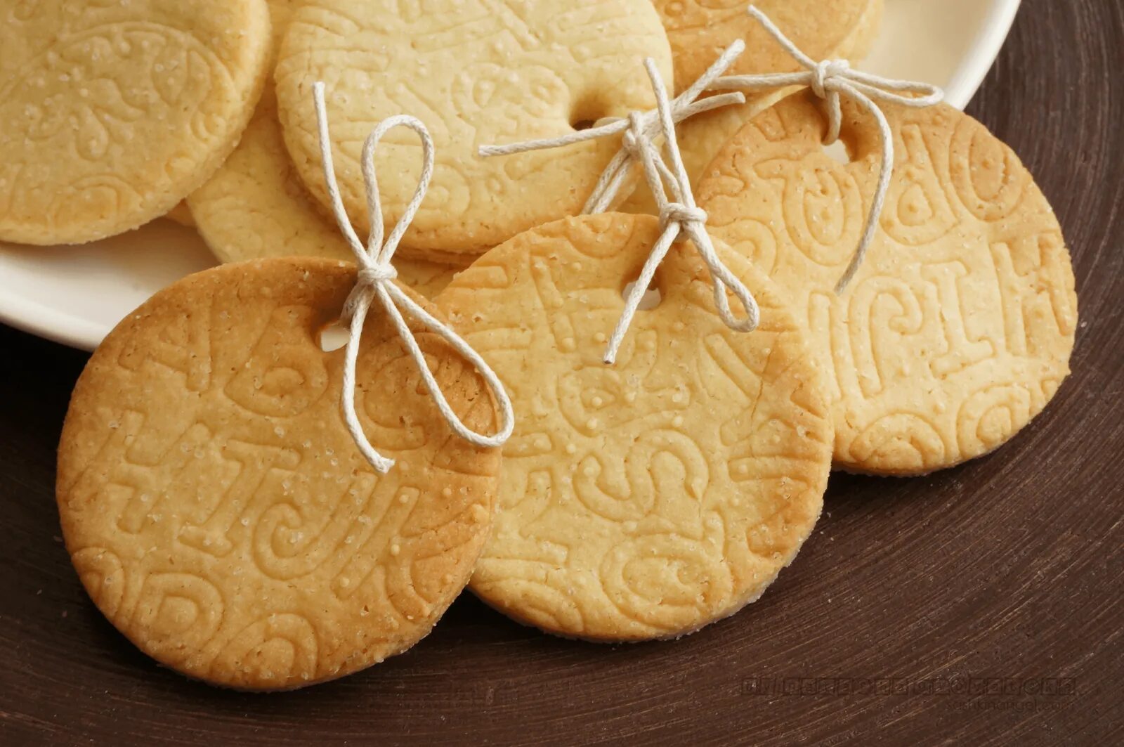 печенье с оттиском