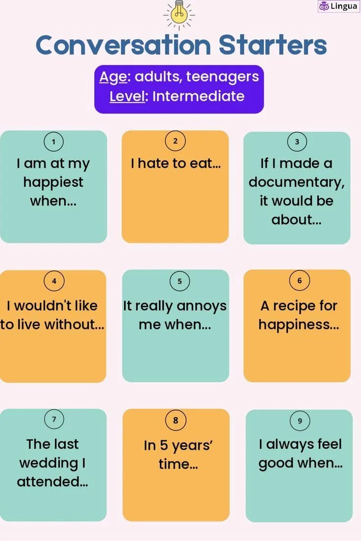 Intermediate discussion topics