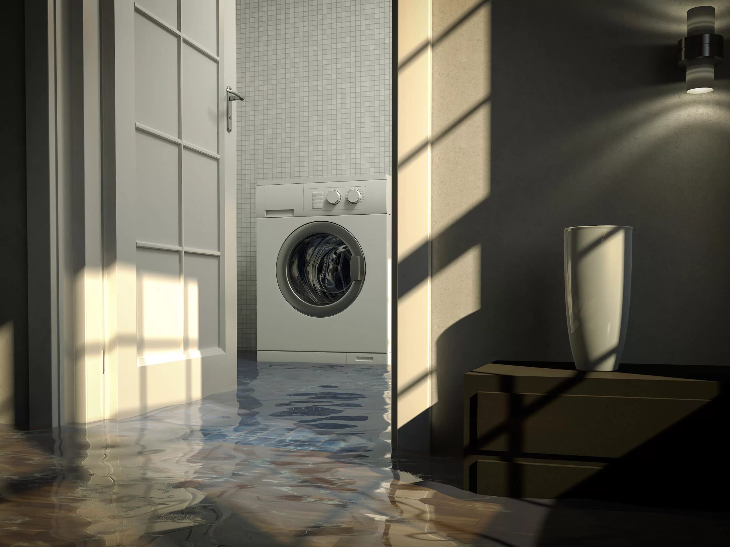 К чему снится затопило квартиру водой. Стиральная машина потоп. Потоп квартира стиральная машина. Затопленная ванная комната. Потоп от стиральной машинки.