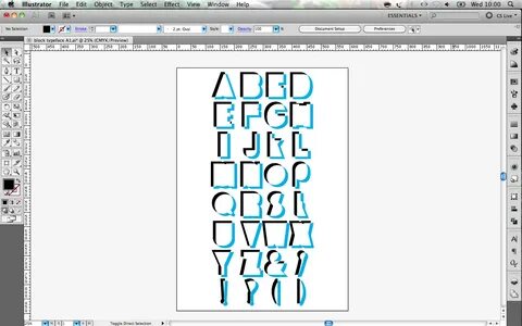 Illustrator font