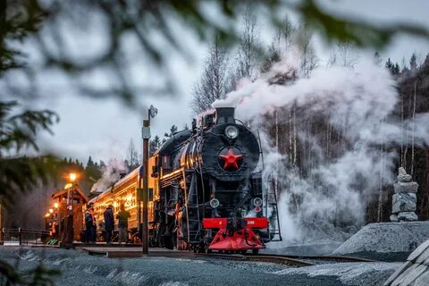 Ретро поезд рускеала фото