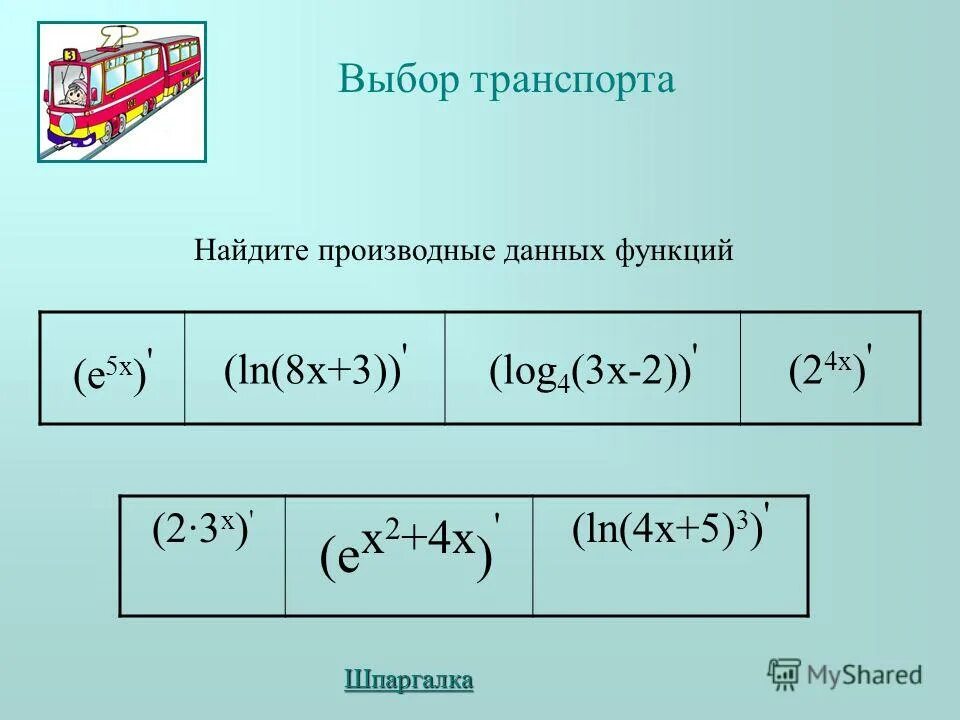 Ln x 8 3