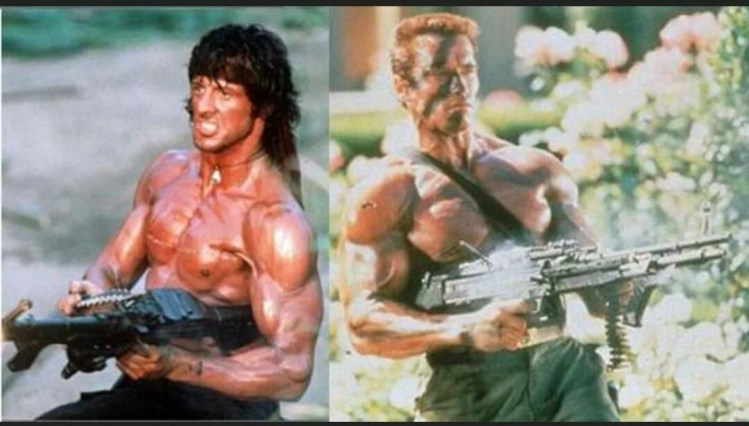 сильвестр сталлоне в 75. сильвестр сталлоне рэмбо с пулеметом. сильвестр сталлоне демотиваторы. шварценеггер и сталлоне в молодости. с наступающим сильвестр и шварценеггер.