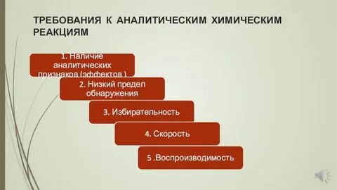 Аналитические требования