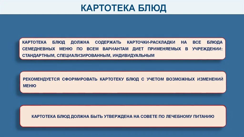 Меню разрабатывается на период не менее
