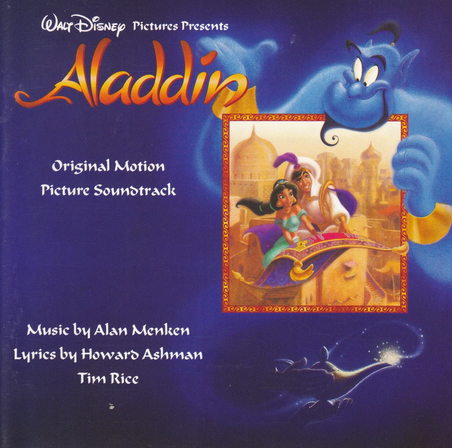 Песни алладина на английском. Aladdin alan Menken Sound track. Aladdin: Original Motion picture Soundtrack. Алладин 1992.