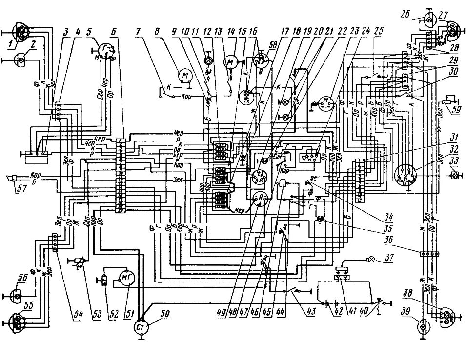 Проводка кабины мтз 82. Электросхема трактора МТЗ 1221. Схема электрическая электрооборудования трактора МТЗ 1221. Схема электрооборудования МТЗ 80 цветная малая кабина. Схема электрооборудования трактора ЮМЗ 6л.