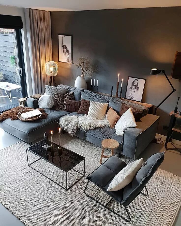 Living room inspiration. by @huizedop . . . . . . . . . #scand... Living room de
