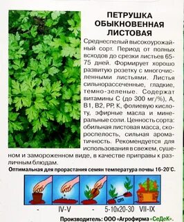 Петрушки свойства применение