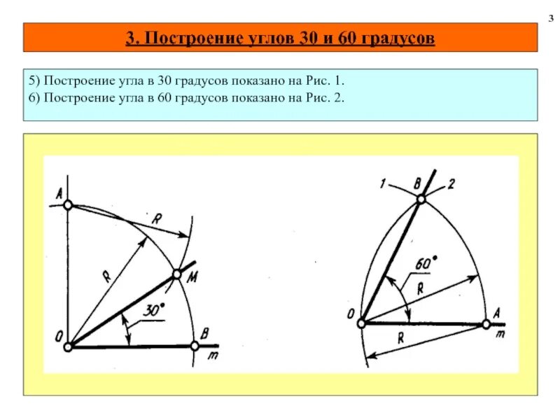 Как сделать угол 30 градусов циркулем. Линия 30 градусов. Как построить угол равный 105. Линия 30 градусов. Начертить угол циркулем.