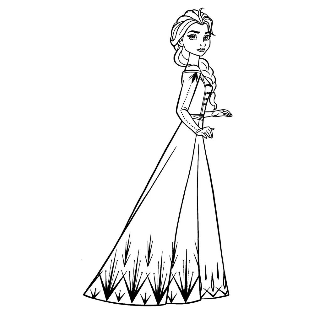 Раскраска анна распечатать бесплатно формат а4 Anna coloring pages for kids Disney princess coloring pages, Princess coloring p