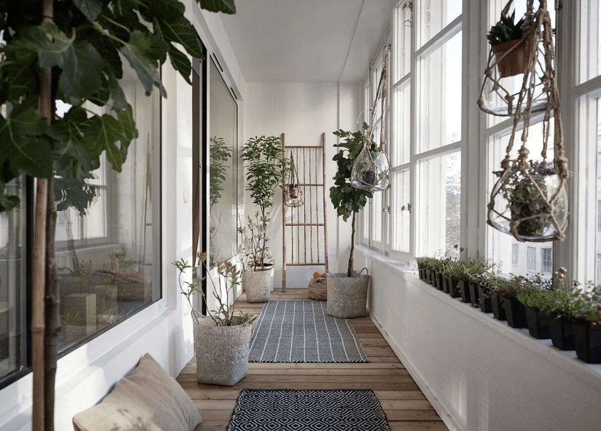 Balcony gardening. Растения на балконе. Зимний сад на лоджии. Озеленение балкона. Оранжерея на балконе.