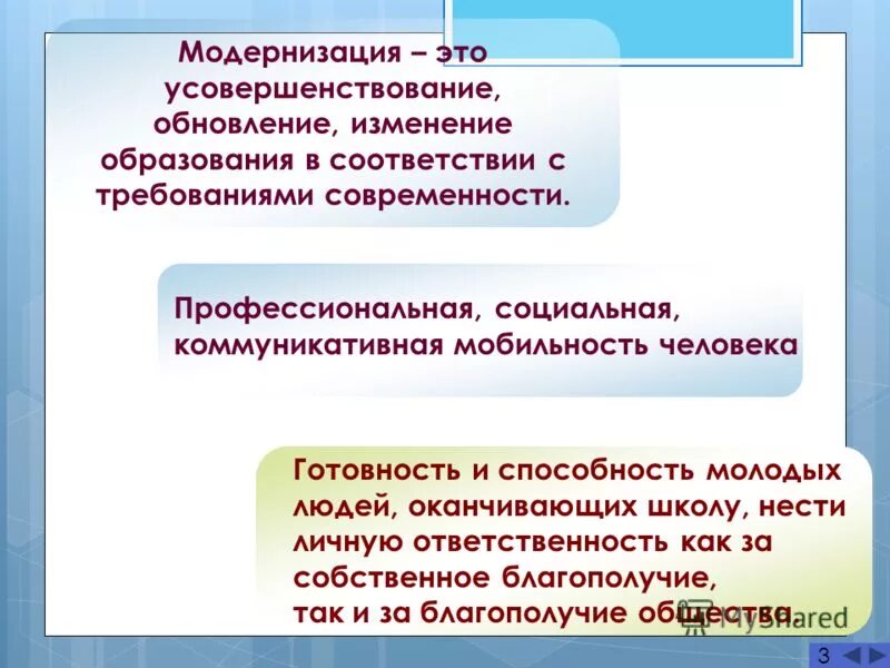 Ответы на изменения в образовании