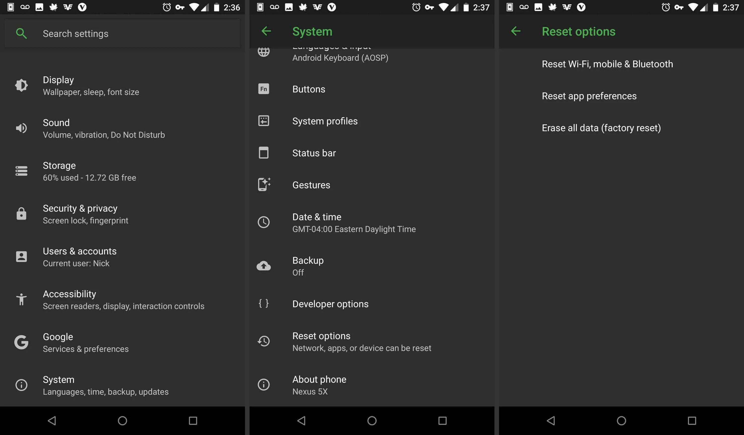 Как правильно настроить android
