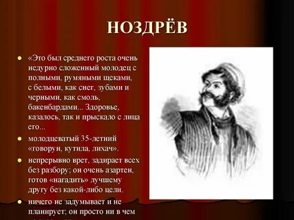 История ноздрева мертвые души