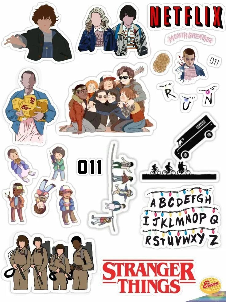 Стикеры stranger things. Наклейки очень странные дела. Очень странные дела стикеры для распечатки. Стикеры очень странные дела. Stranger things наклейки.