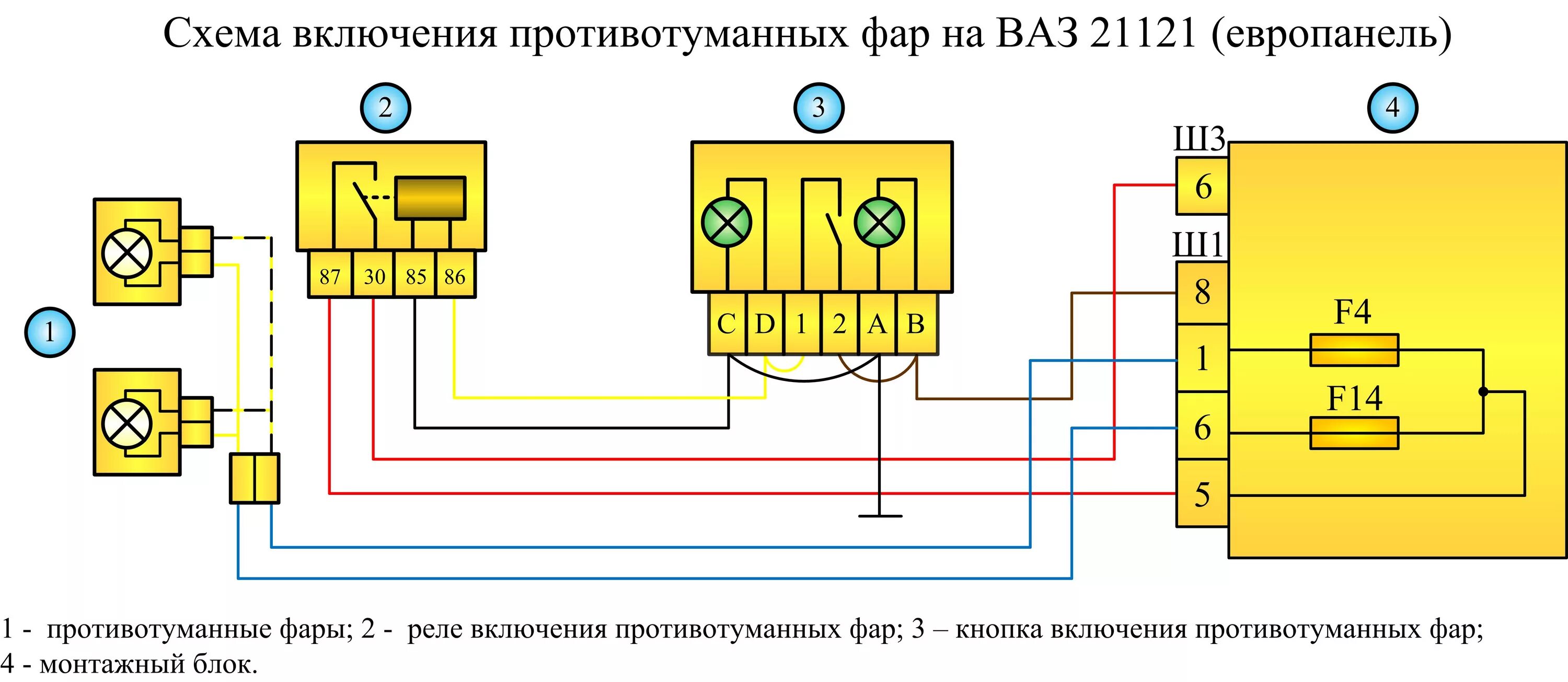 Как подключить птф на ваз. Схема включения противотуманок ВАЗ 2110. Схема включения противотуманных фар ВАЗ 2112. ВАЗ 2110 штатное подключение противотуманок схема. Схема подключения туманок ВАЗ 2110.