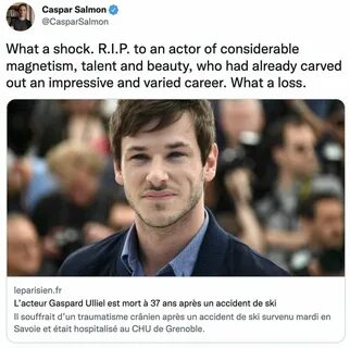 Moon Knight&apos; Actor Gaspard Ulliel Dies Aged 37 After Ski Accident 