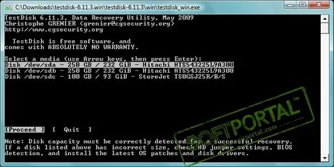 Testdisk как восстановить флешку