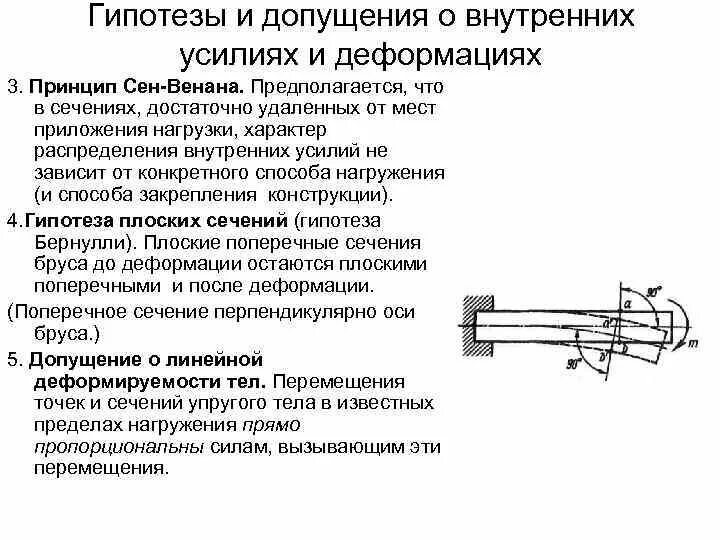 Допущения сопротивления материалов. Основные гипотезы и допущения сопротивления материалов. Принцип сен-Венана в сопромате. Основные гипотезы и допущения Сопромата. Основные гипотезы и допущения b сопротивлении материалов..