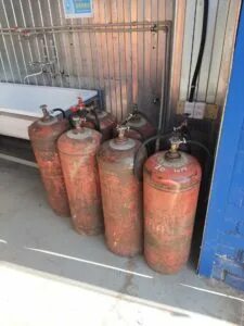 Замерзает газовый баллон
