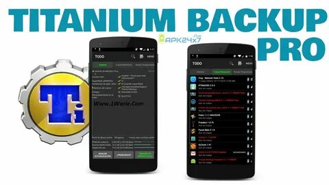 Titanium backup