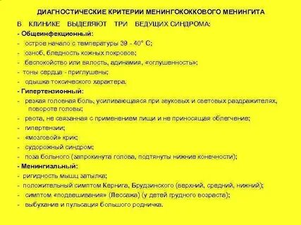 Тесты по менингококковой инфекции с ответами