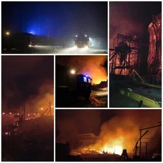 Пожар на элеваторе