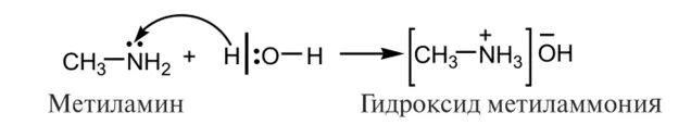 Метиламин с водой реакция. Метиламин и вода. Гидроксид метиламин. Взаимодействие метиламина с водой.