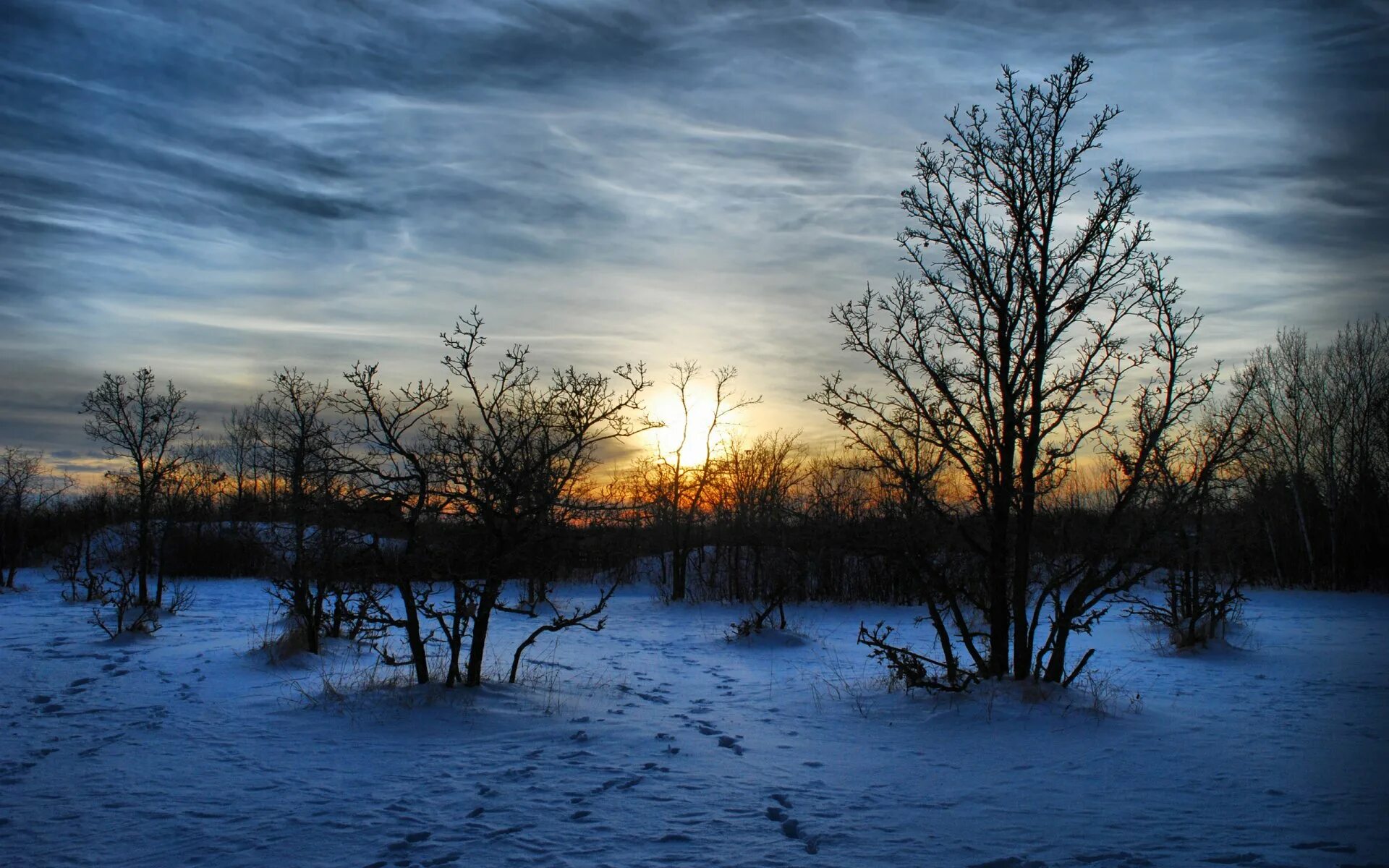 Рано стемнело