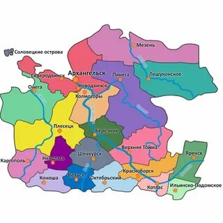 С кем граничит архангельская область