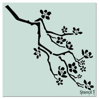 Cherry Blossom Stencil (11.