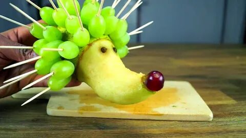 Из фруктов поделки можно