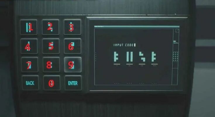 Код в лаборатории resident evil 2
