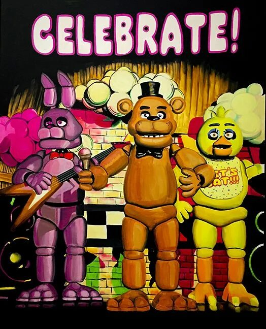 Постер фнаф. Плакат фнаф 1. плакат celebrate фнаф 1. fnaf celebrate постер. фнаф плакат celebrate.
