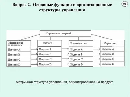 Какие функции выполняет организационная структура