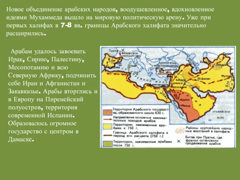 История возникновения арабского халифата. Арабские завоевания и образование арабского халифата. территории вошедшие в арабский халифат. территория арабского халифата. арабский халифат образовался в.