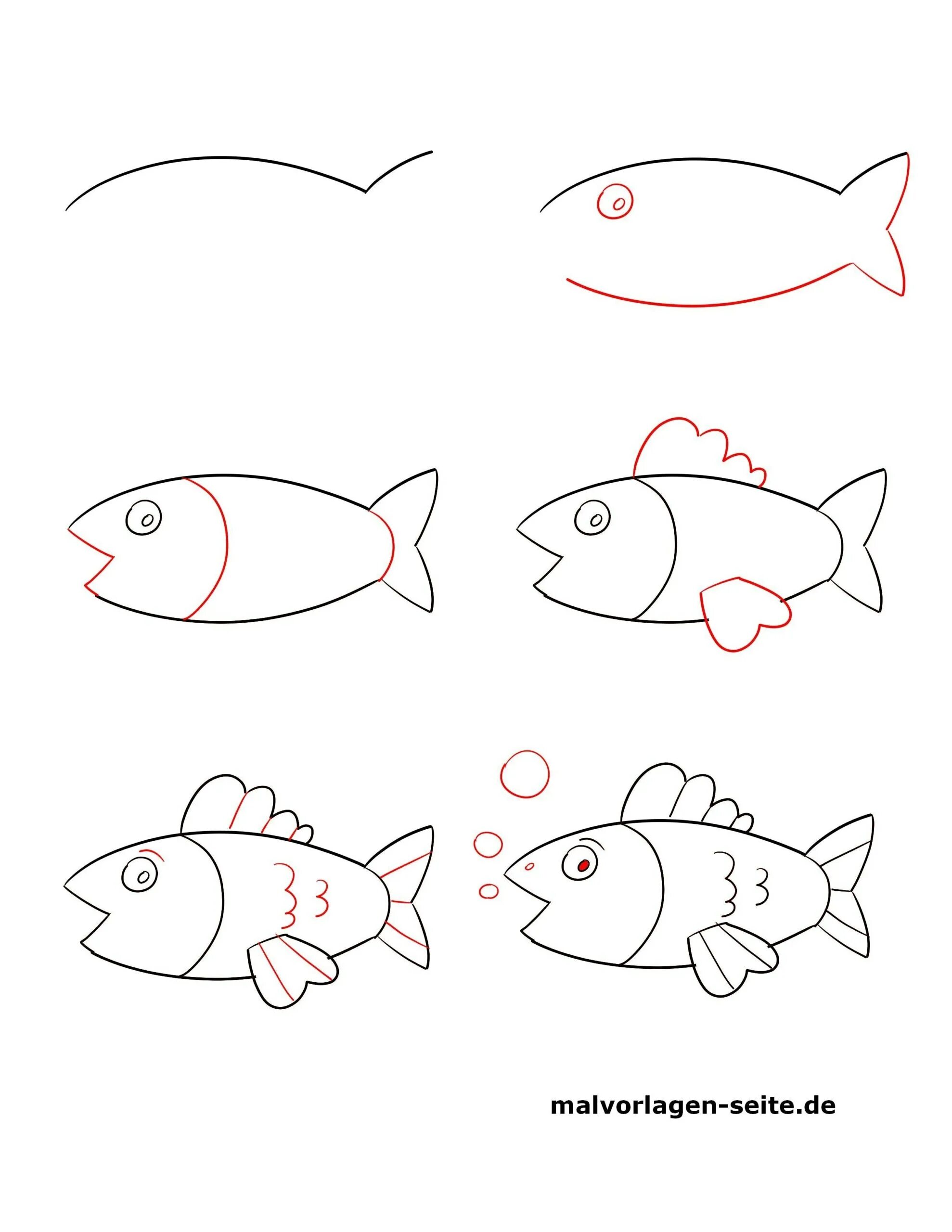 Рисование рыбки. Поэтапное рисование рыбы. Поэтапное рисование рыбы для детей. Рисование рыбки поэтапно для детей. Нарисовать рисунок рыбу