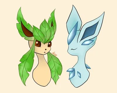 Anna 🍊 na Twitterze: "Got bored so I decided to swap Leafeon’s and Gl...