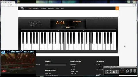 Virtual piano sheets