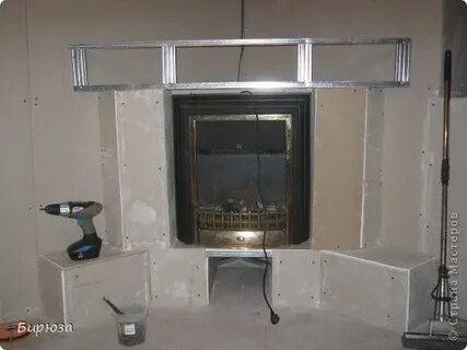 Пошаговая инструкция камина из гипсокартона