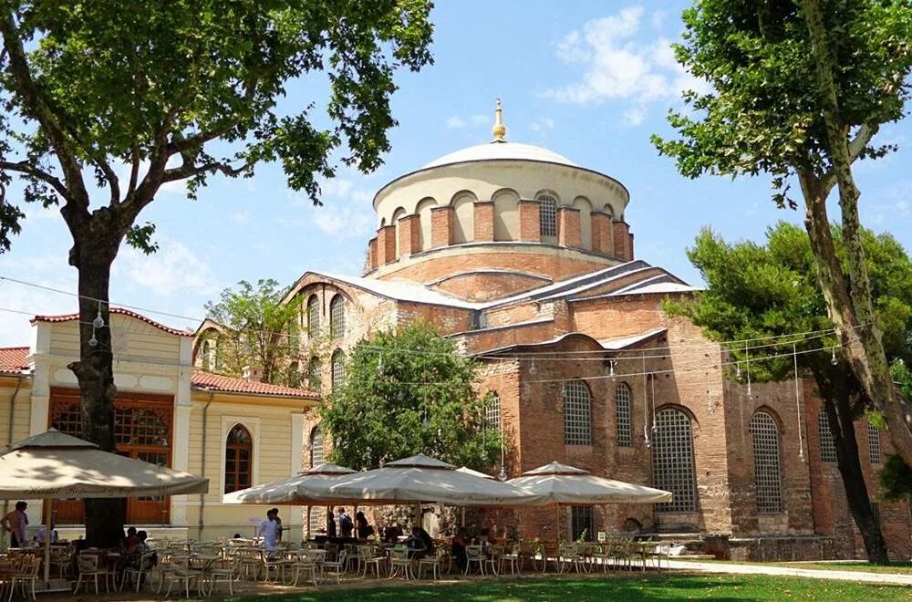 Hagia Irene, музей, Турция, Стамбул, Фатих, Бинбирдирек, площадь Султанахмет Ат 
