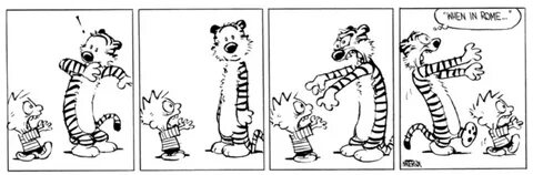 Hobbes is the best friend anybody can ask for : calvinandhobbes.