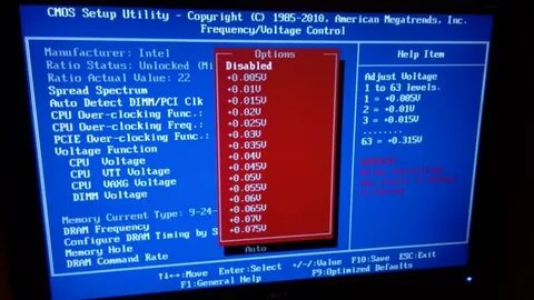 Ускорение процессора intel