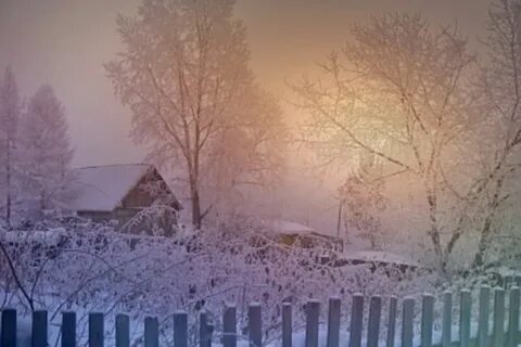 Очень морозное утро