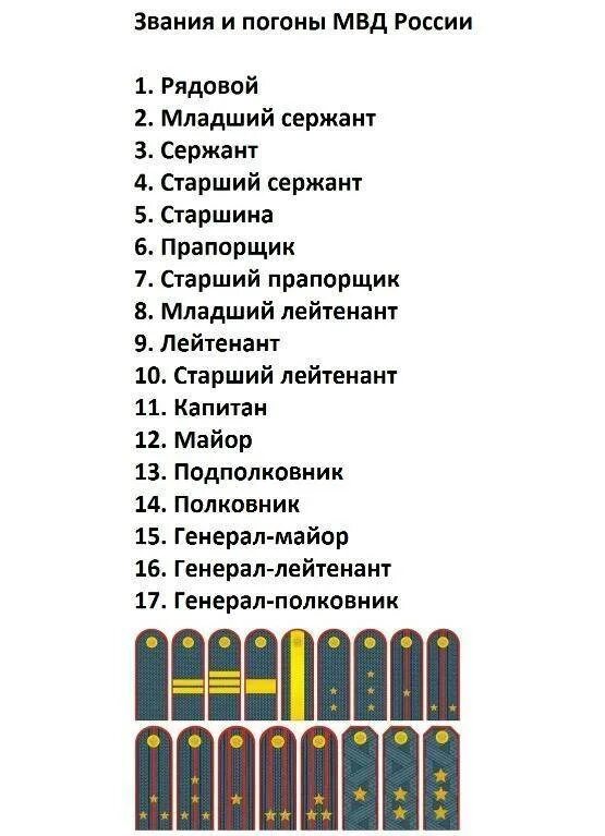 Самая высокая должность в полиции