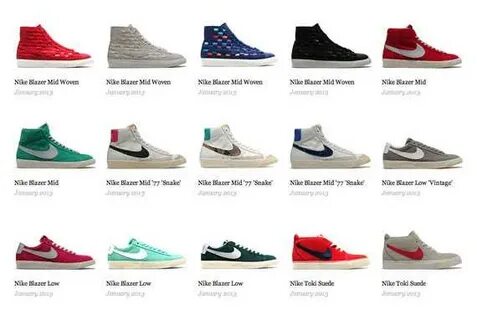 Какие есть кроссовки nike