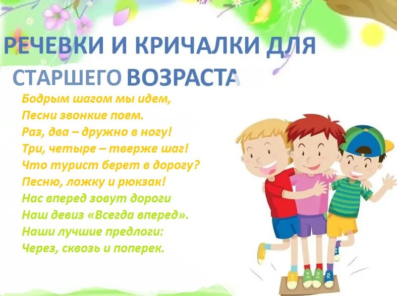 Речевка в столовую для школьного лагеря. Детские речевки. спортивные речевки в лагере. кричалки для детей в детском саду. речёвка в столовую для лагеря.