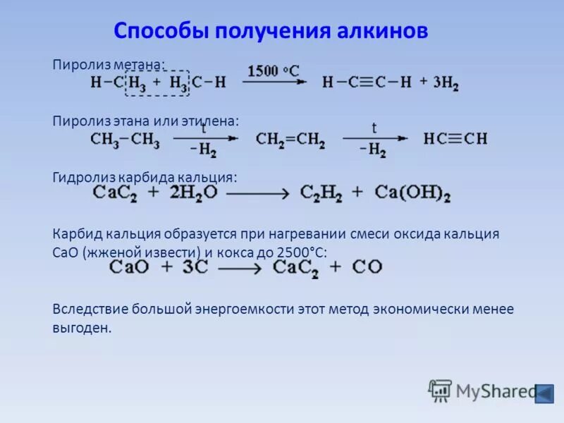 Этилен можно получить взаимодействием