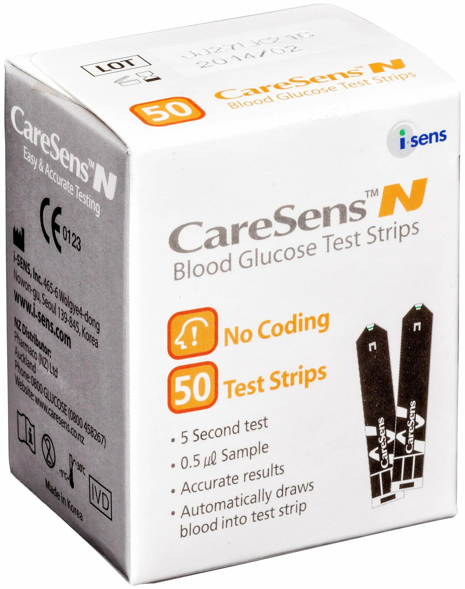 Glucose strip